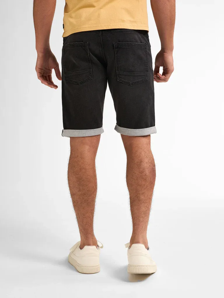 Petrol Jackson Stretch Denim Shorts Sailfish - Black