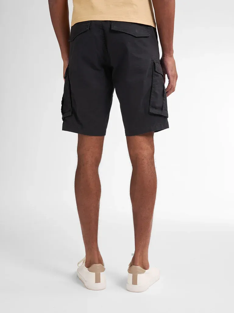 Petrol Cargo Shorts with Belt Seasalt - Black