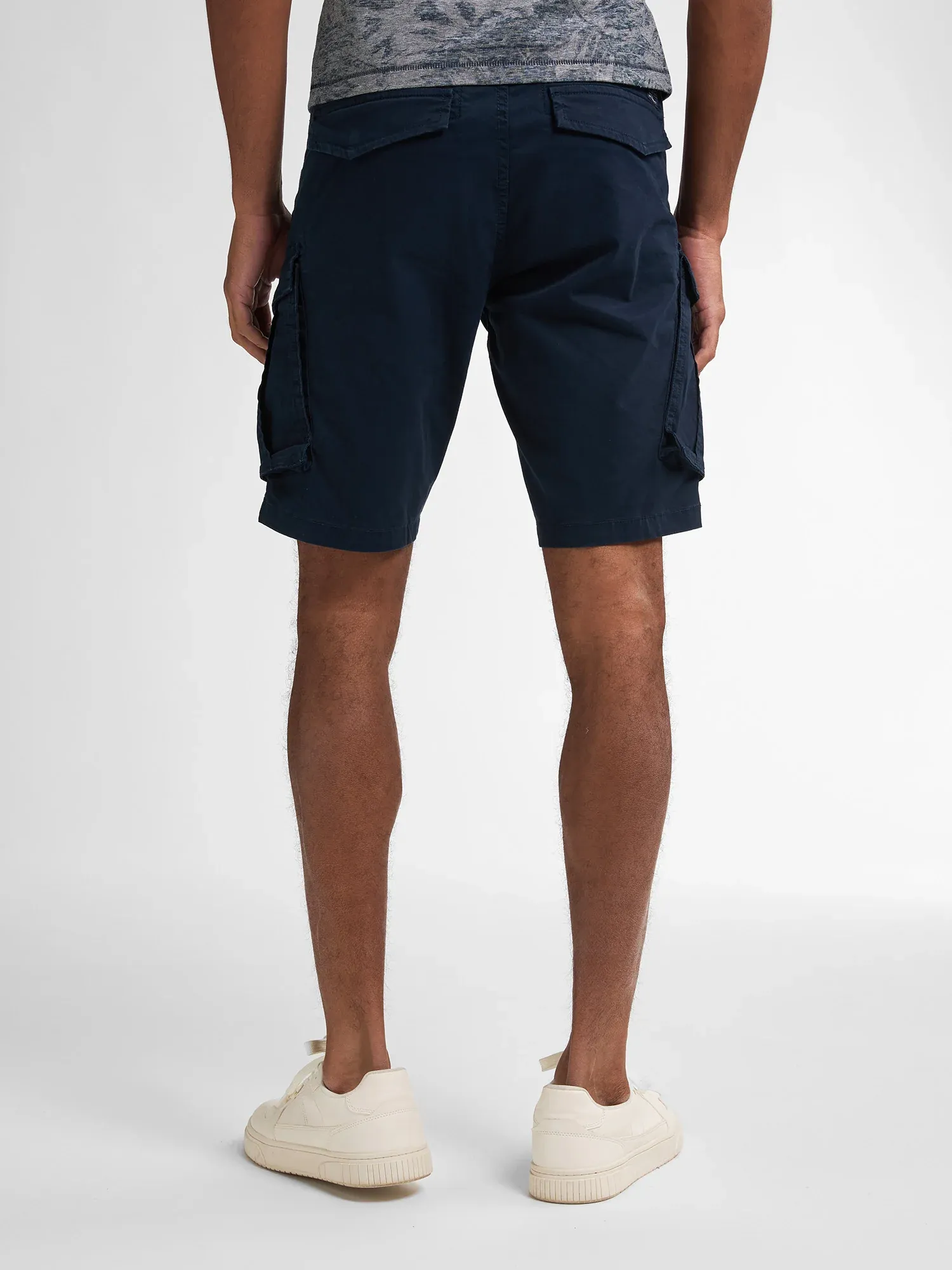 Petrol Cargo Shorts with Belt Seasalt - Blue