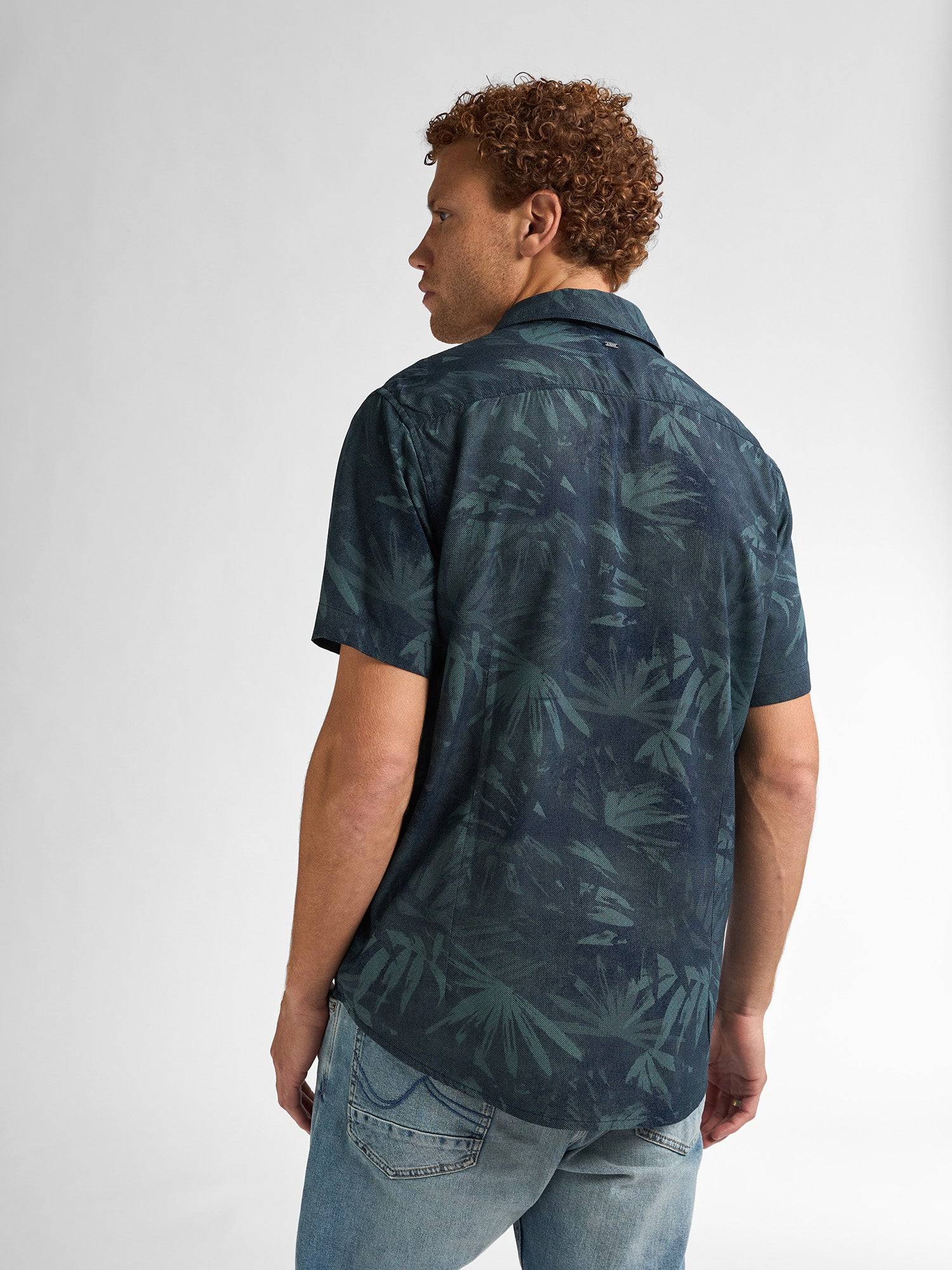 Petrol All-over Print Shirt Seafoamview - Blue