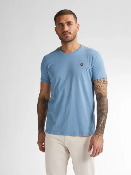 Petrol Logo T-shirt Windward - Sky Blue