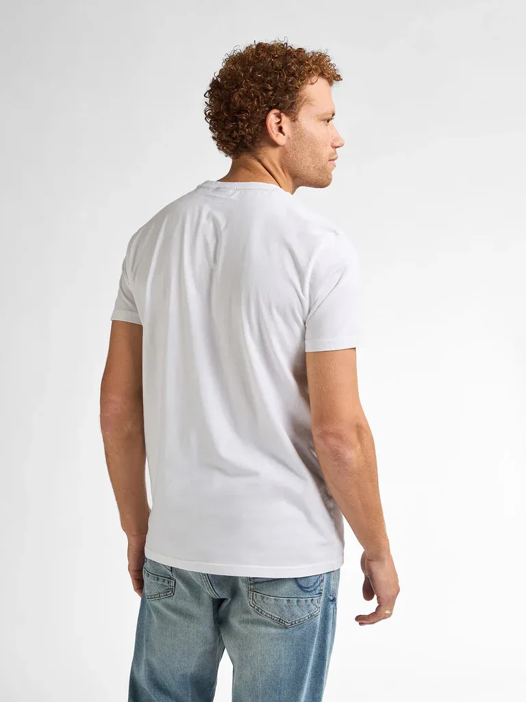 Petrol Artwork T-shirt Bluefin - White