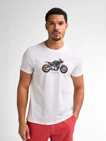 Petrol Artwork T-shirt Sandviewway - White