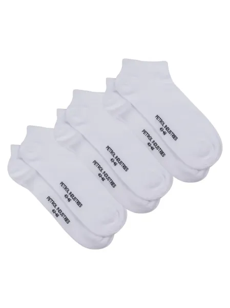 Petrol 3-pack sneaker socks Punuk - White
