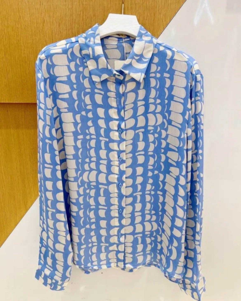 Printed Shirt - Sky Blue