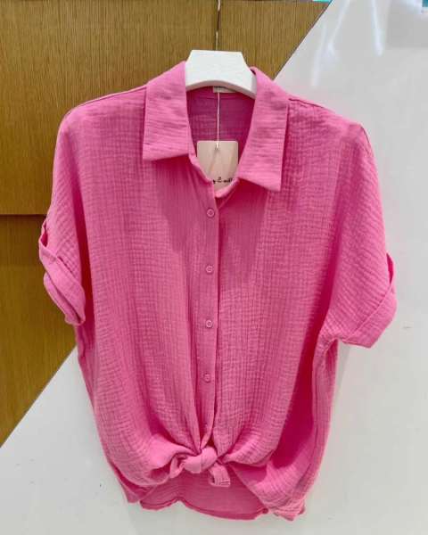 Solid Colour Shirt - Fuchsia