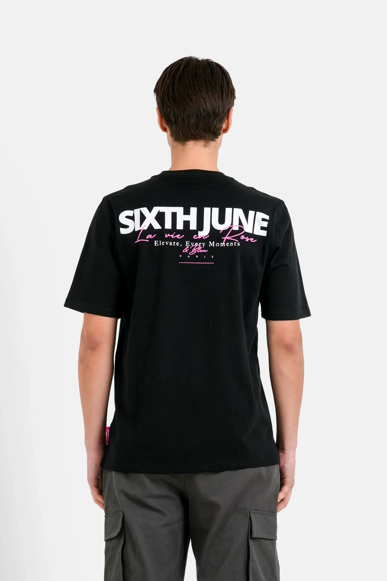 Sixth June La Vie En Rose Backprint T-shirt - Black