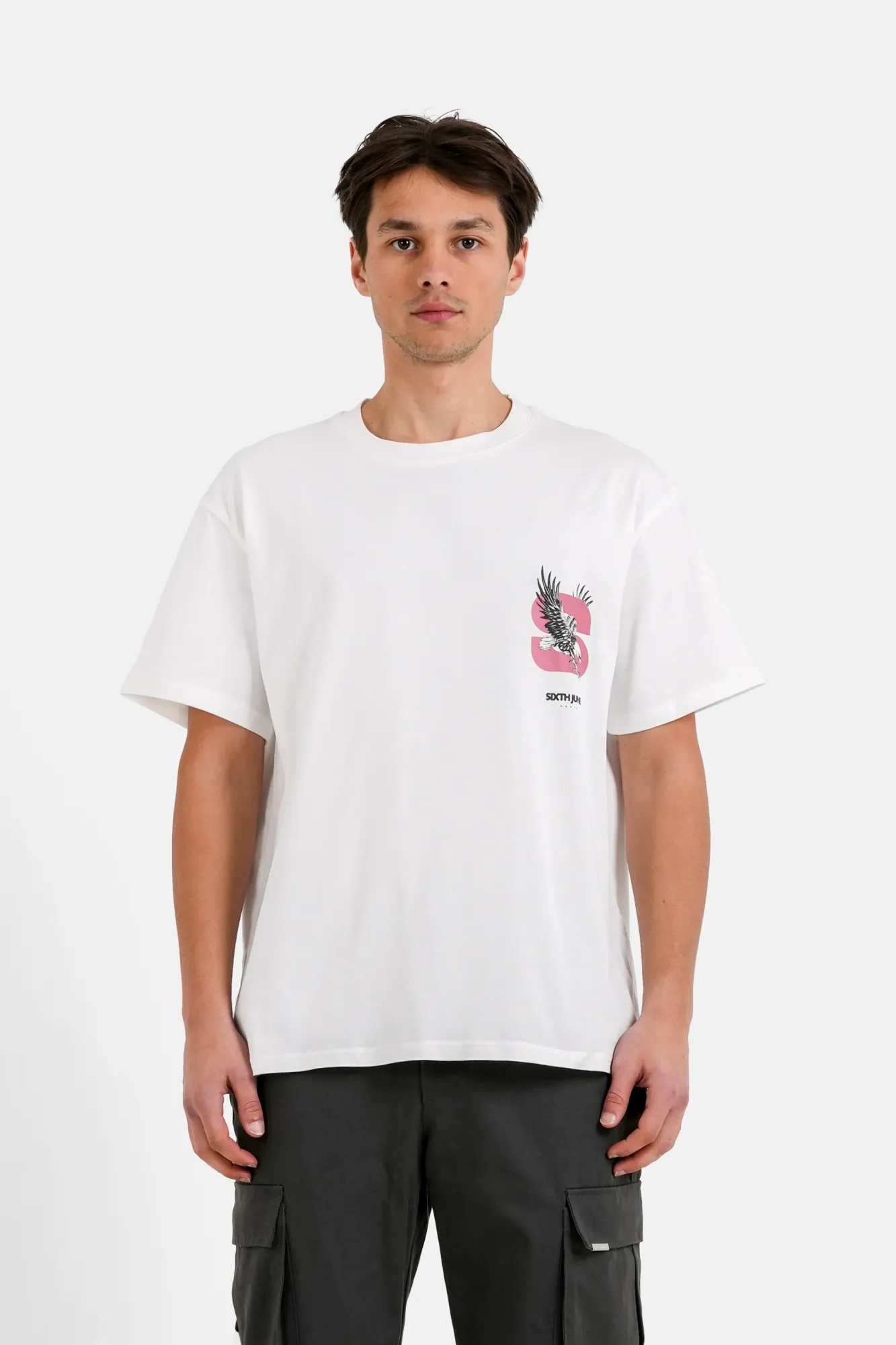 Sixth June Eagle Backprint T-shirt - White