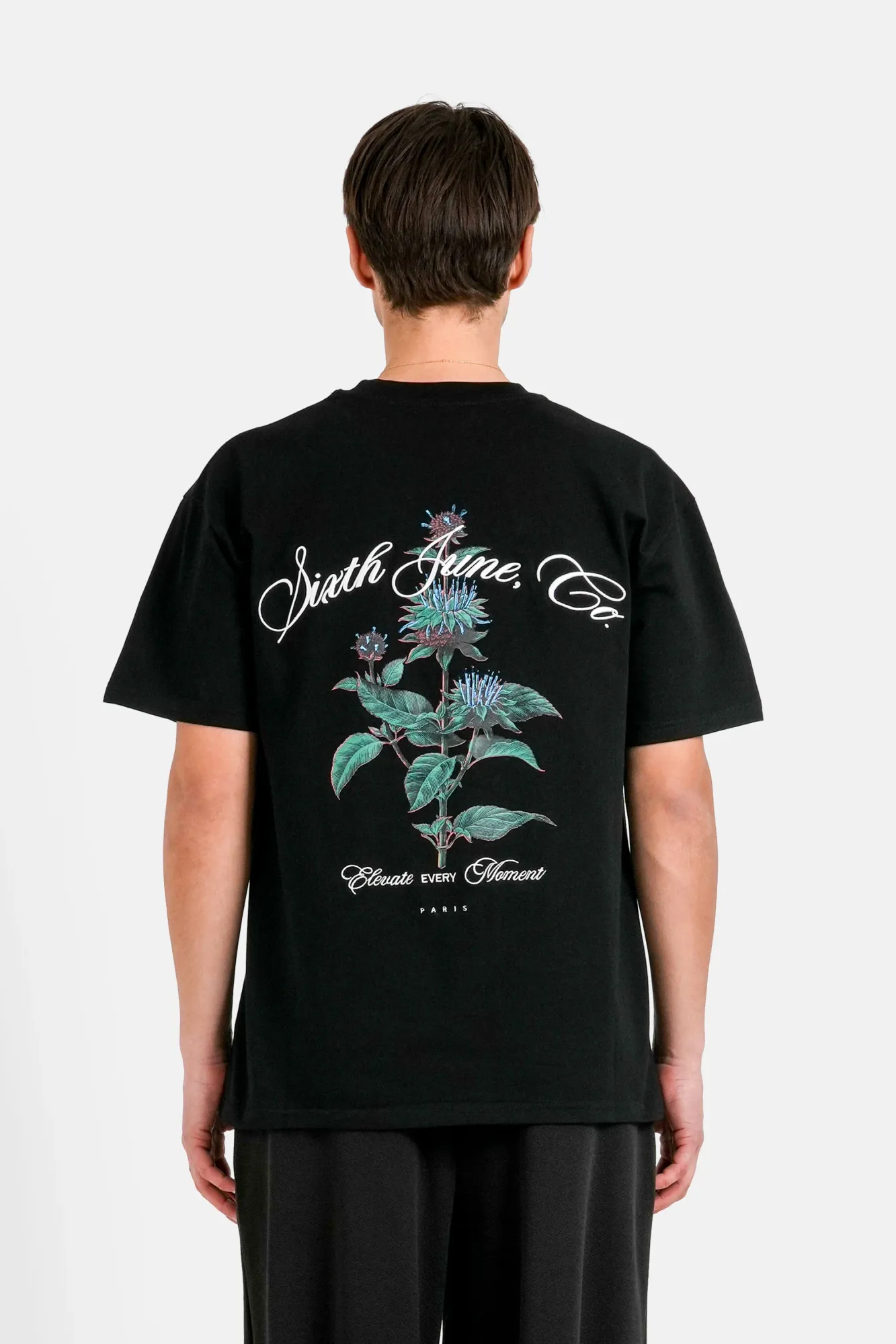 Sixth June Elevated Thistle Graphic T-shirt - Black
