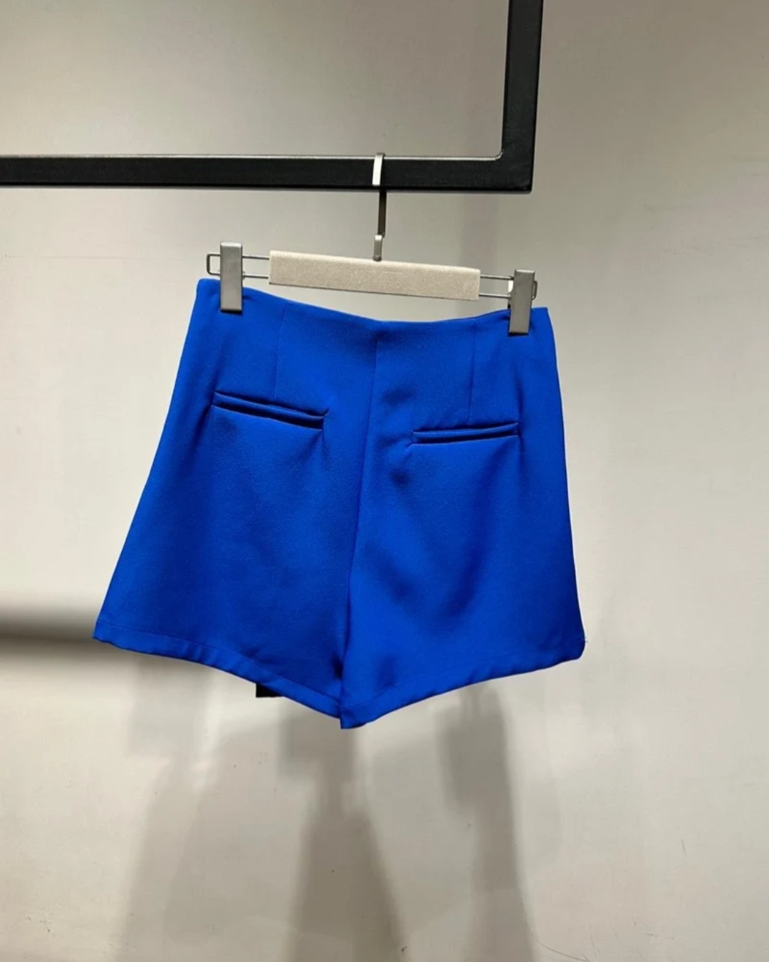 Asymmetrical Wrap Skort - Royal Blue