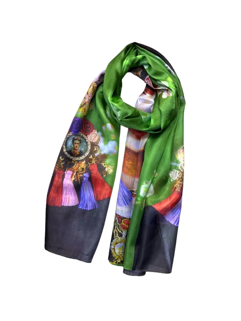 Silk Stole - Green