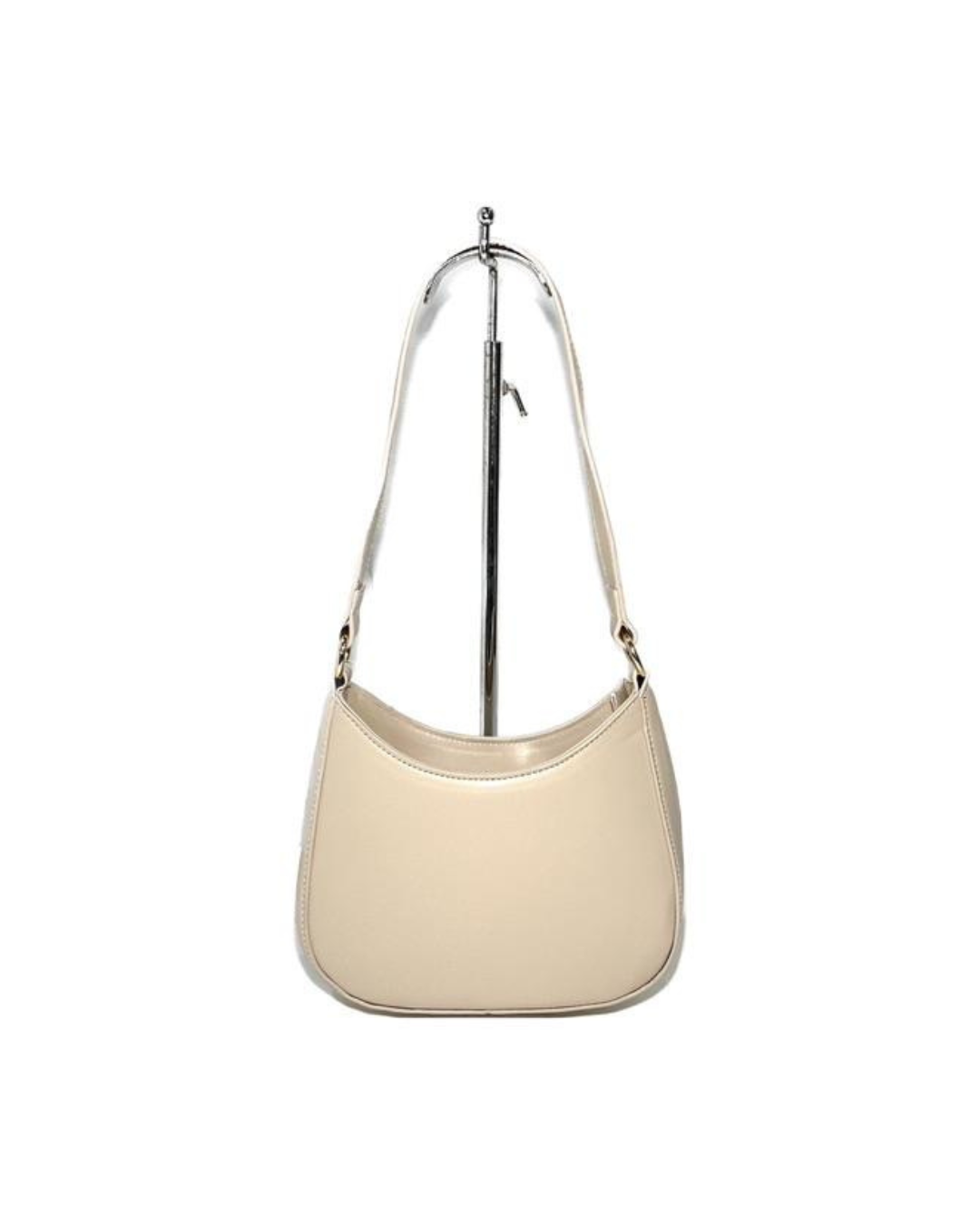 Minimalist Shoulder Bag - Beige