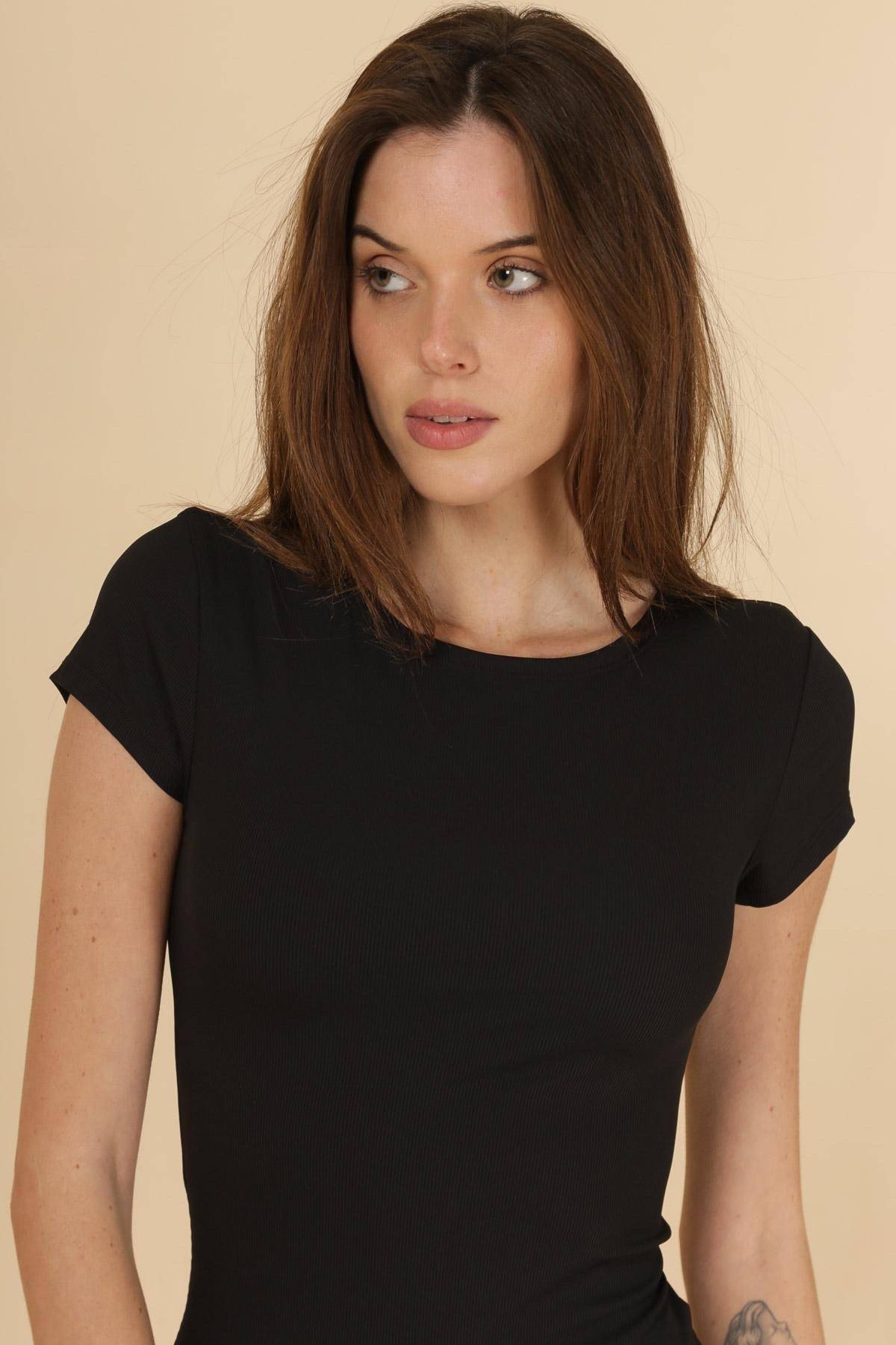 Short Sleeve Dress - Black
