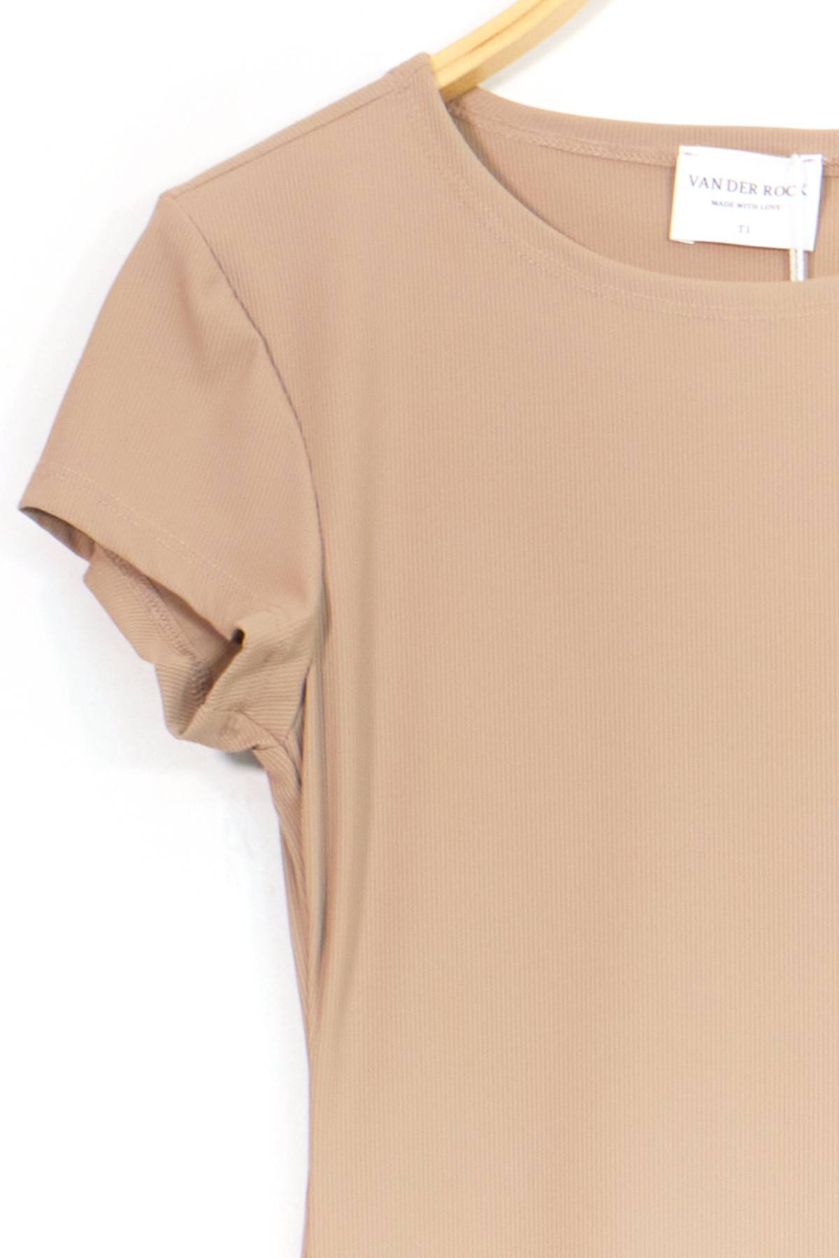 Short Sleeve Dress - Camel