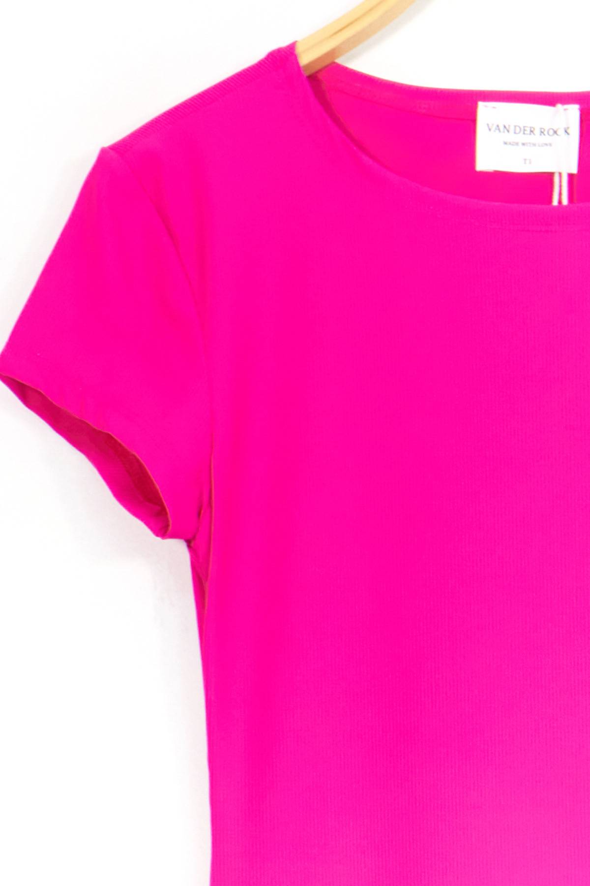Short Sleeve Dress - Fuchsia