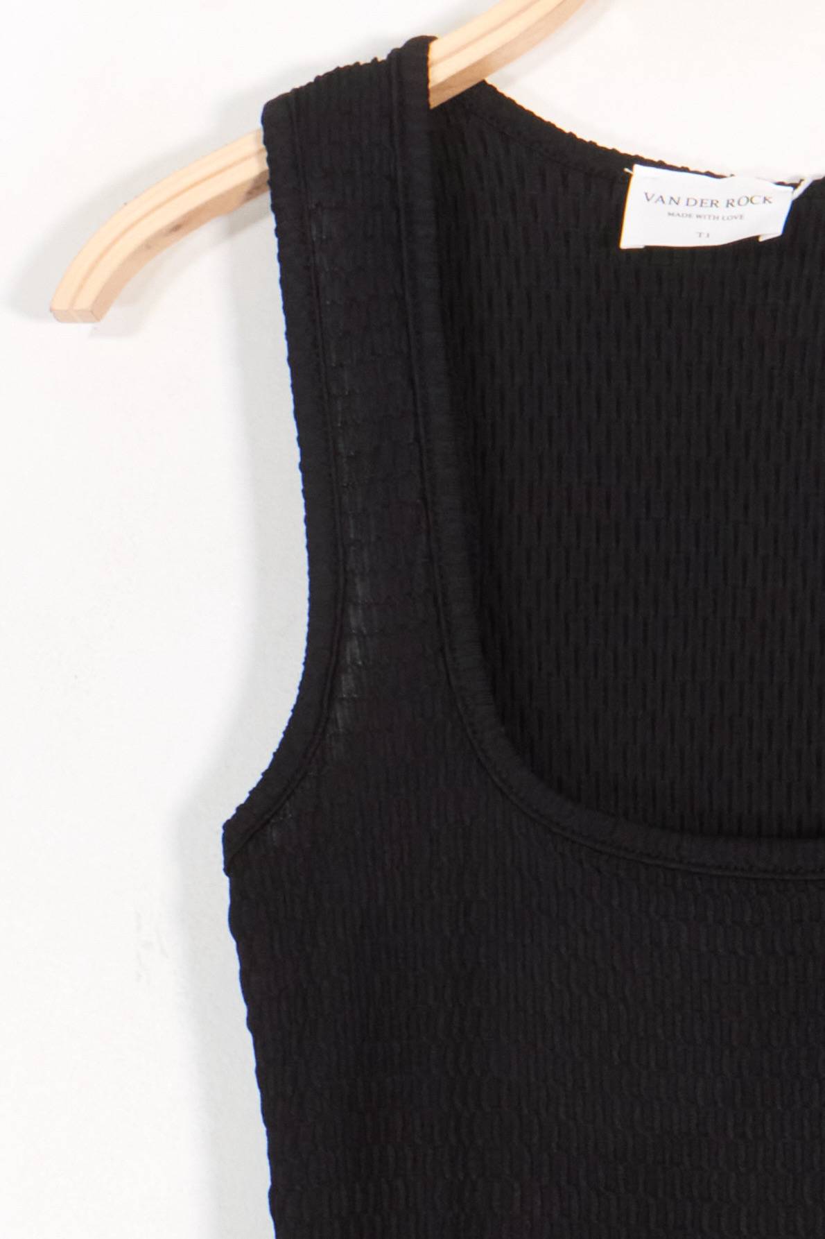 Textured Tank Top - Black