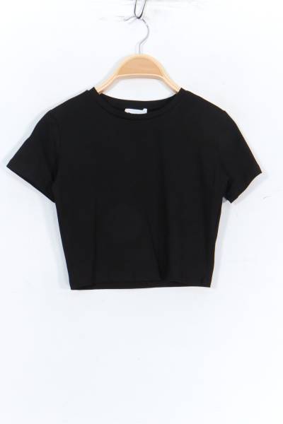 Basic Round Neck T-shirt - Black