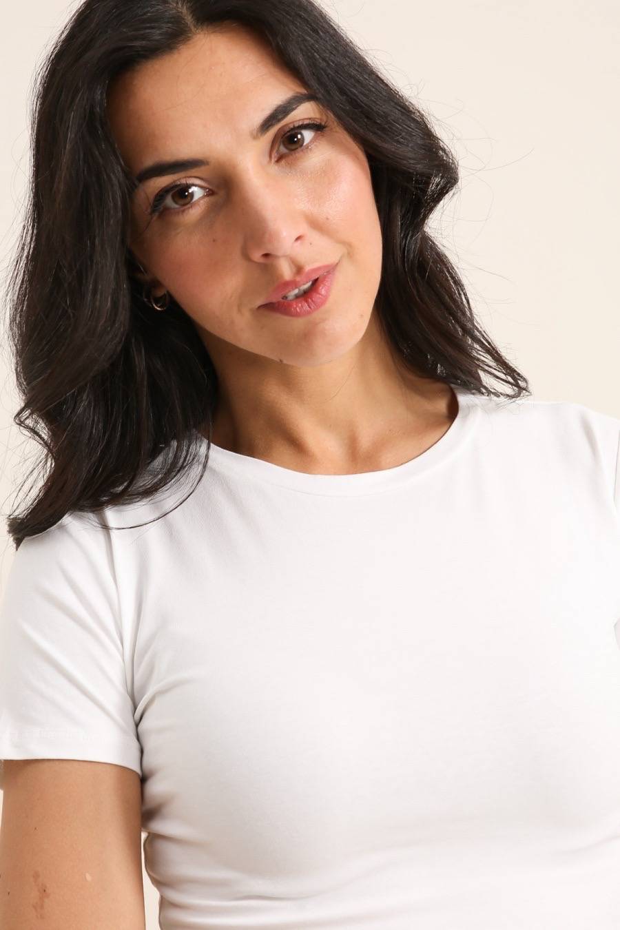 Basic Round Neck T-shirt - White