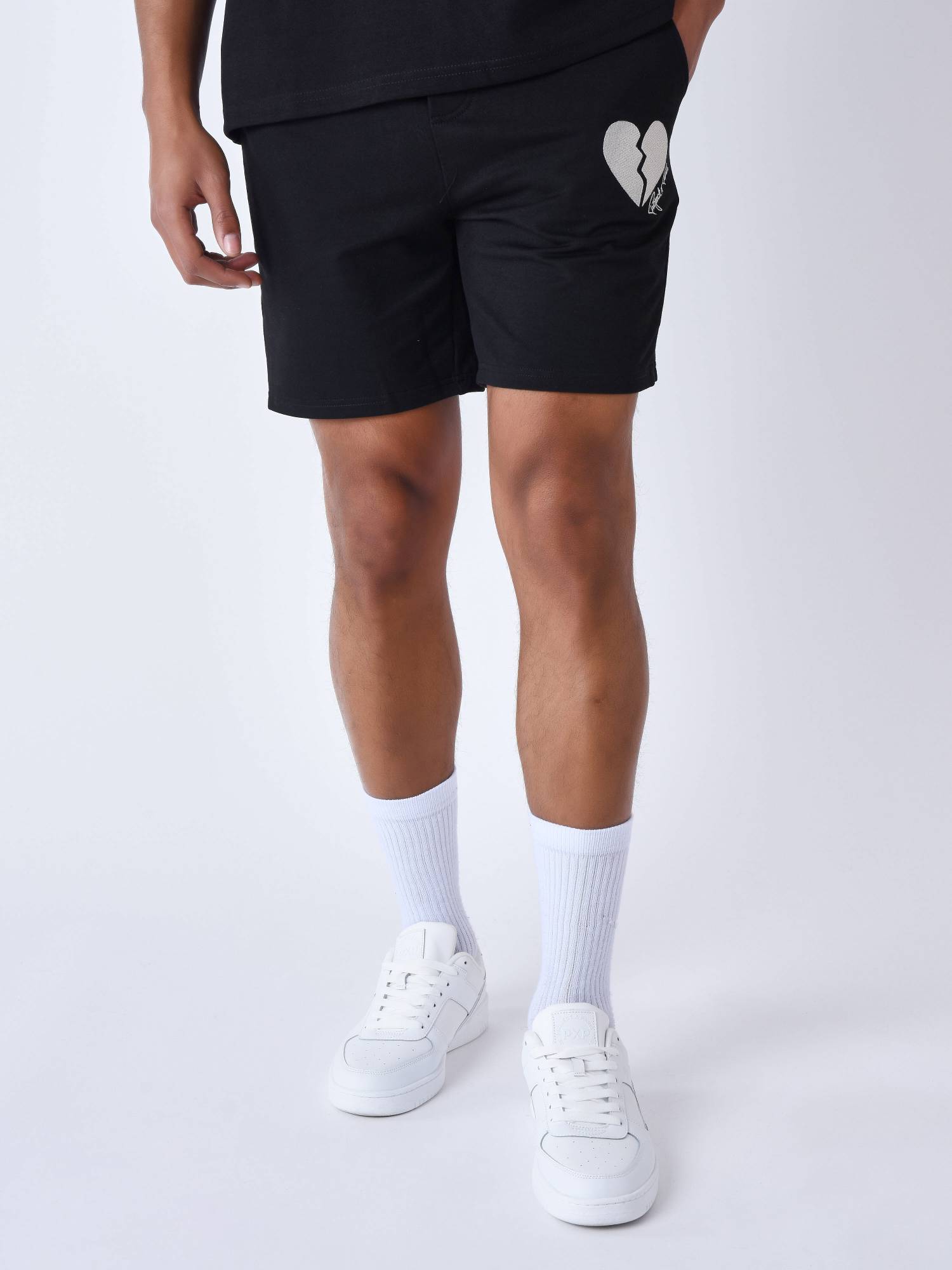 Project X Paris Broken Heart Shorts - Black