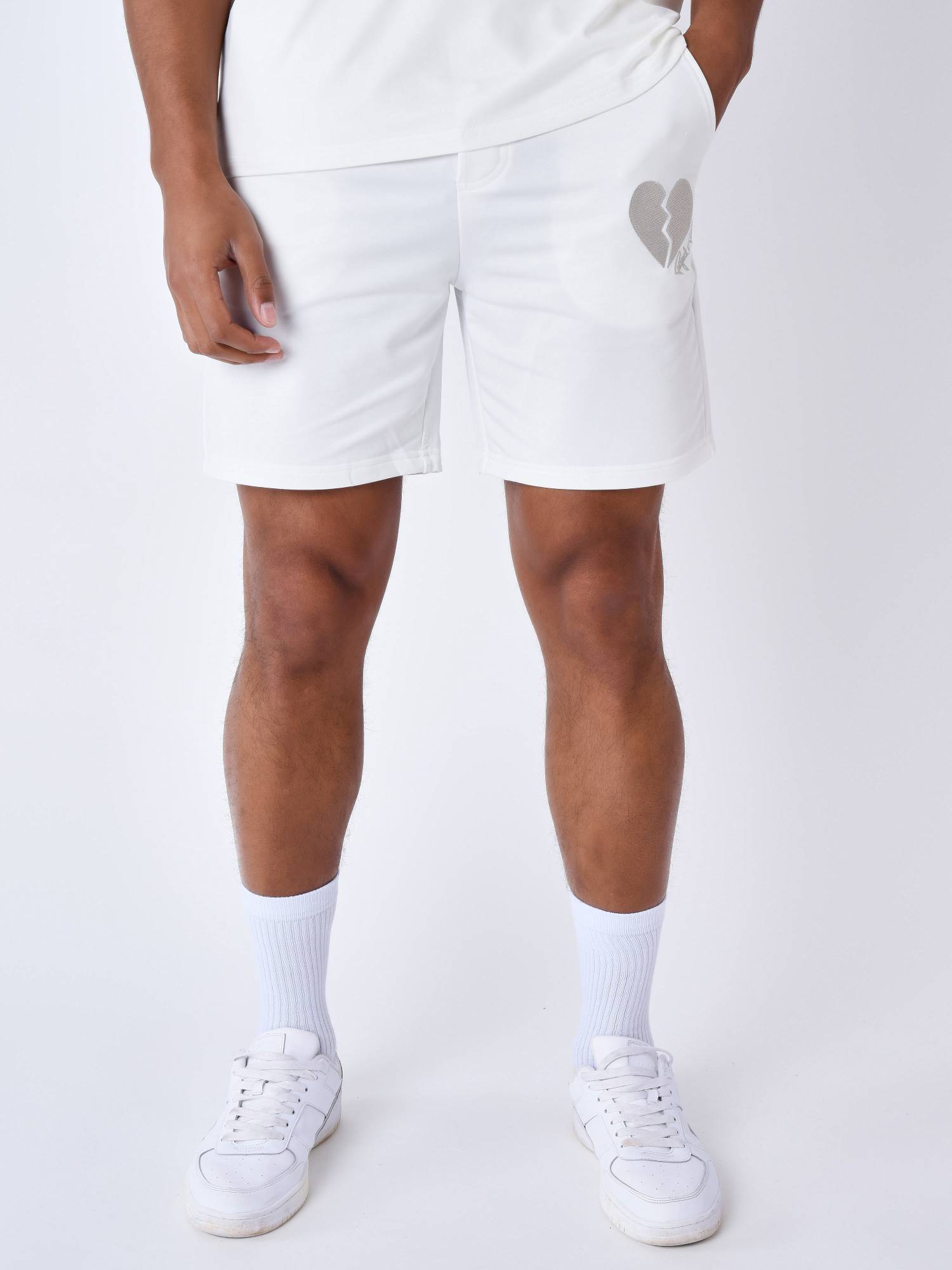 Project X Paris Broken Heart Shorts - White