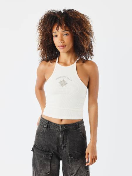 Project X Paris Sun Crop Top - Beige