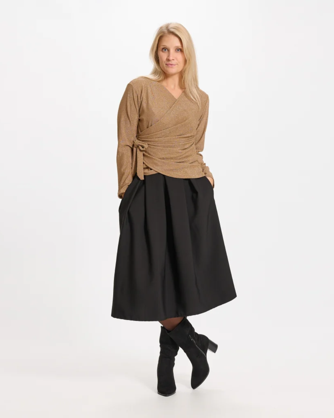 Solid Colour Skirt - Black