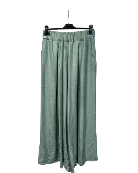 Wide Leg Pants - Green