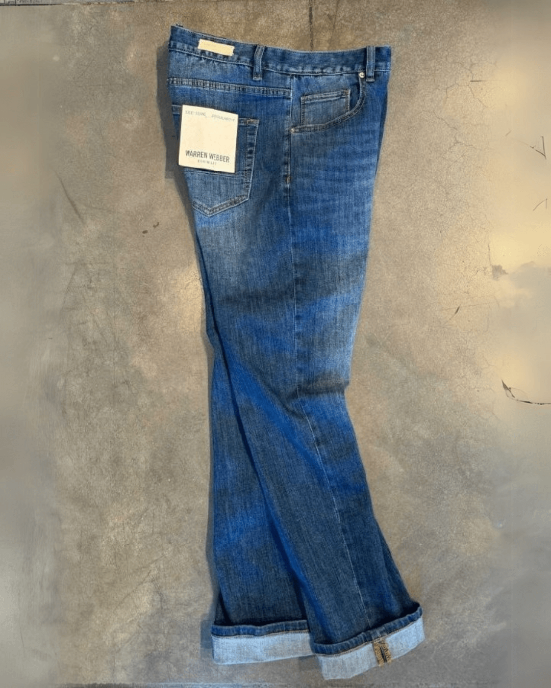 Slim Fit Denim Trousers - Blue