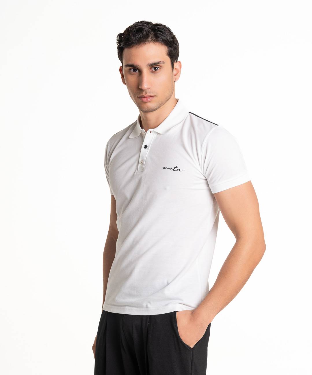 Martini Polo Stamp MRTN - White
