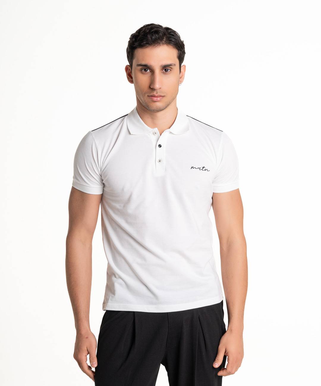 Martini Polo Stamp MRTN - White