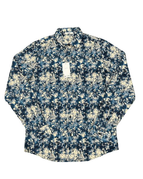 Slim Fit Printed Shirt - Blue