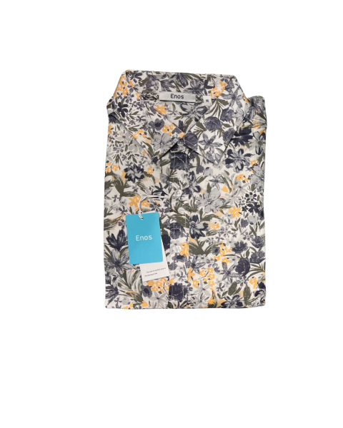 Slim Fit Printed Shirt - Orange