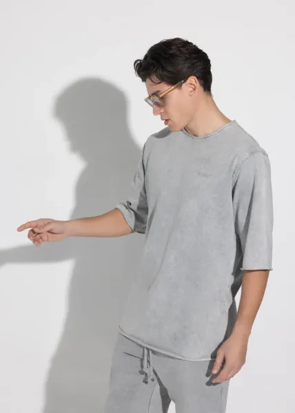 Vinyl Premium Washed Tee - Grey