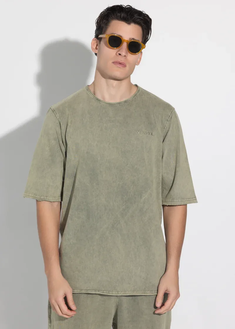 Vinyl Premium Washed Tee - Khaki