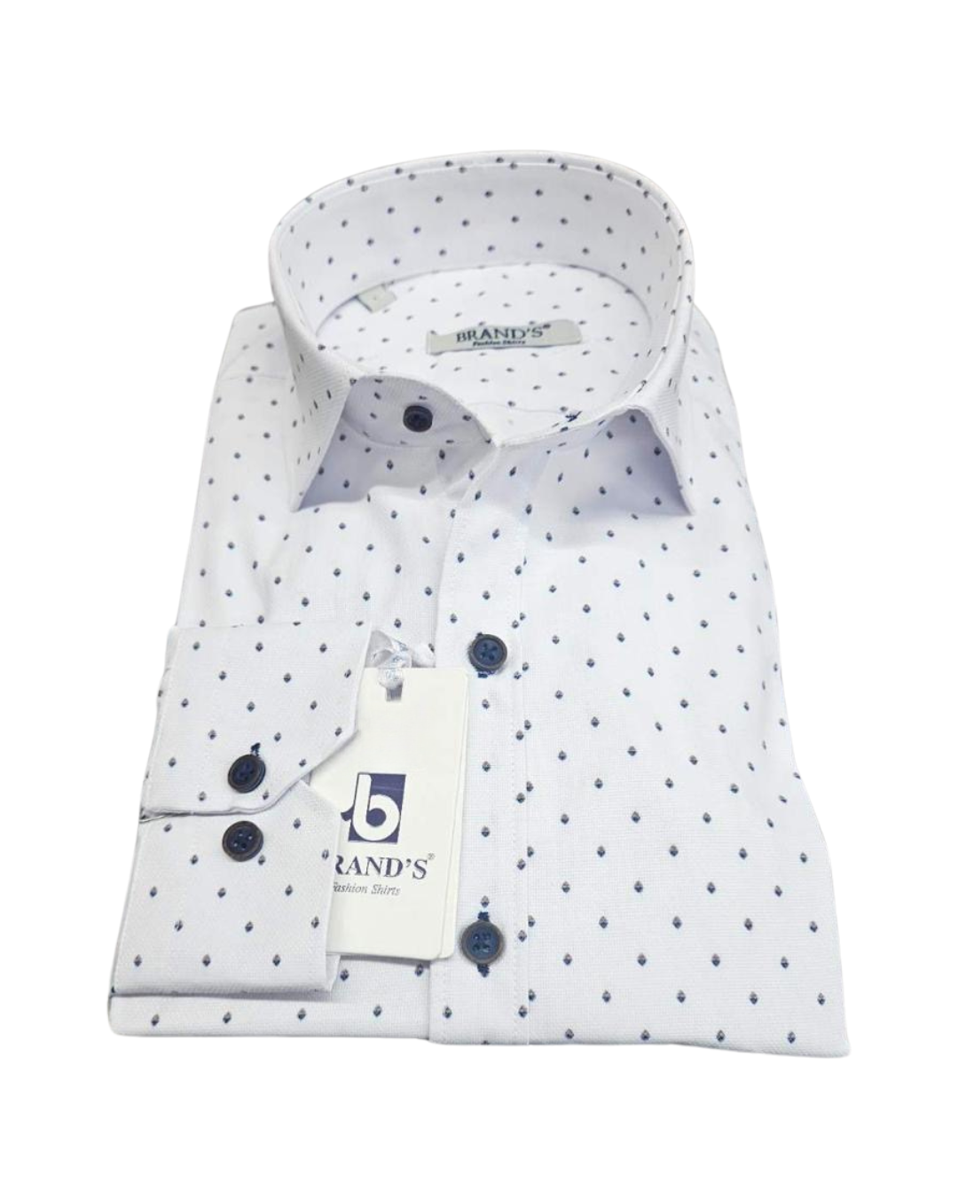 Mini Print Detail Shirt - White