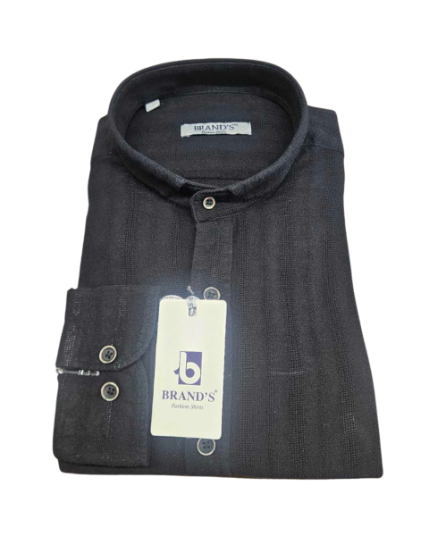 Elegant Textured Shirt - Black