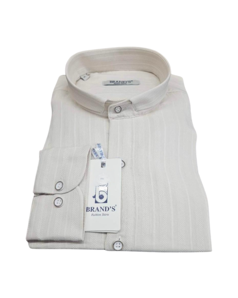 Elegant Textured Shirt - Beige