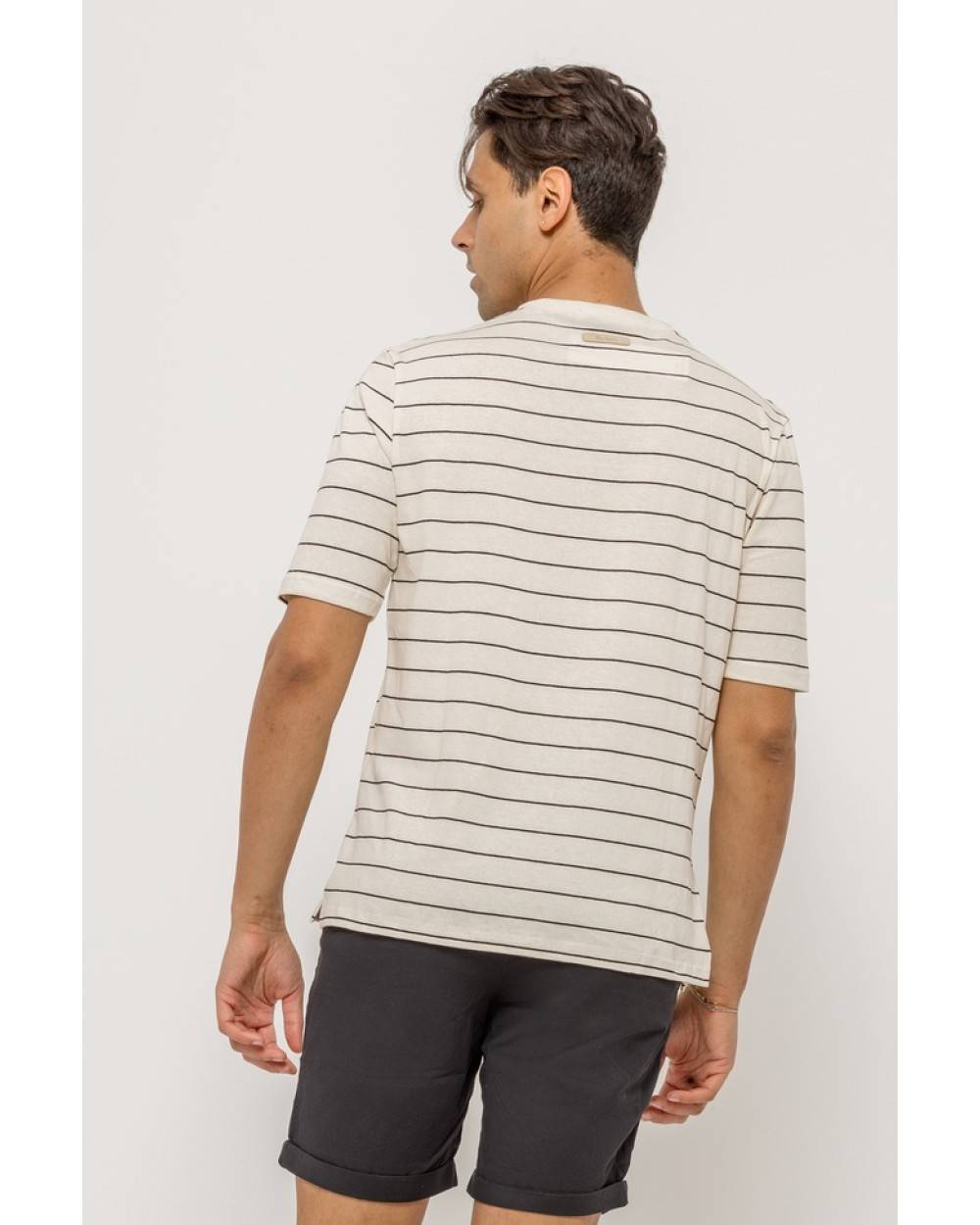 Rebel Striped T-shirt - Beige