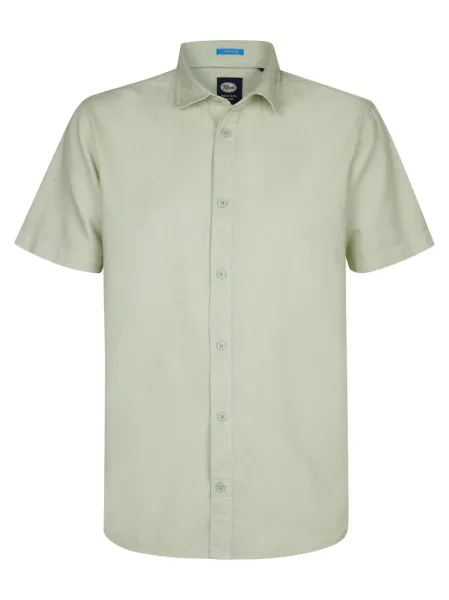 Petrol Plain Linen Shirt Oceanbreeze - Mint