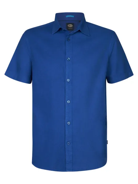 Petrol Plain Linen Shirt Oceanbreeze - Royal Blue