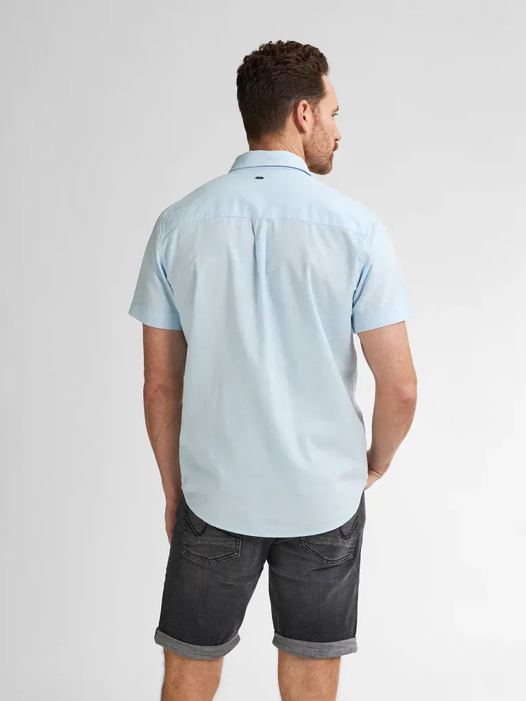Petrol Plain Linen Shirt Oceanbreeze - Sky Blue