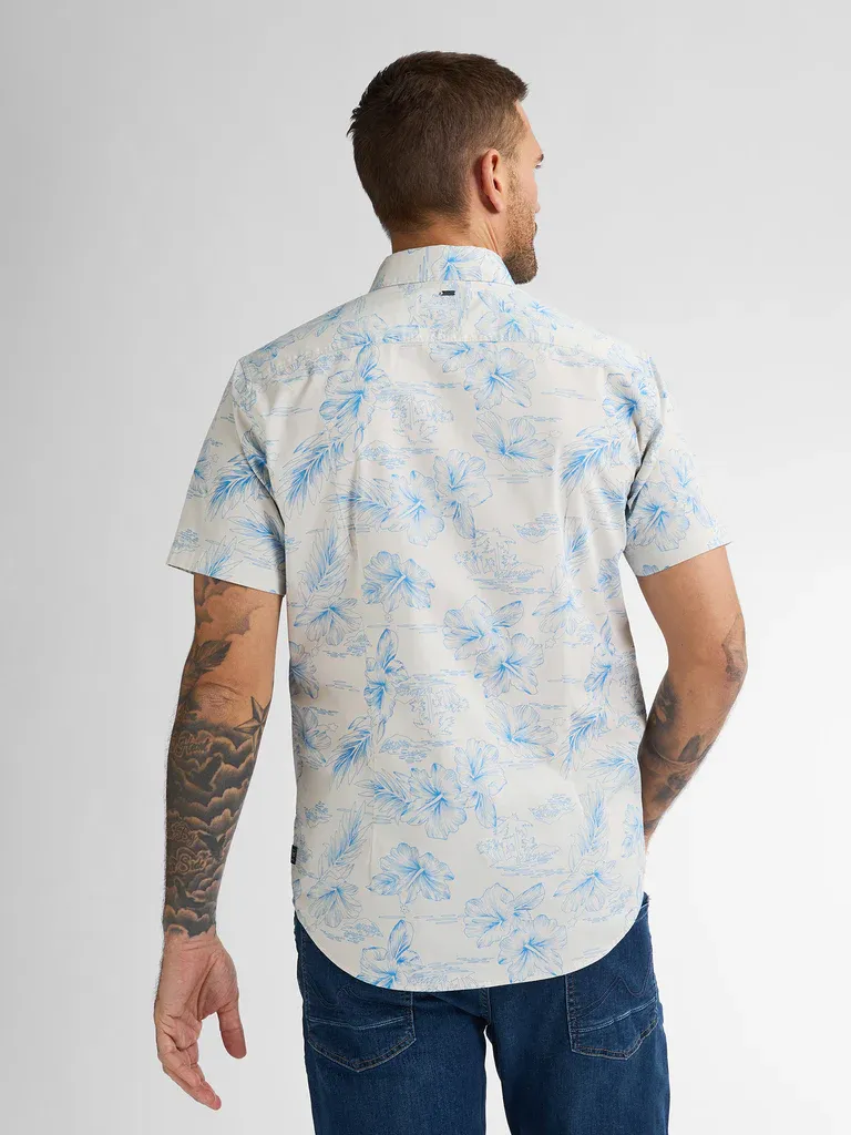 Petrol All-over Print Shirt Oceanpark - Sky Blue