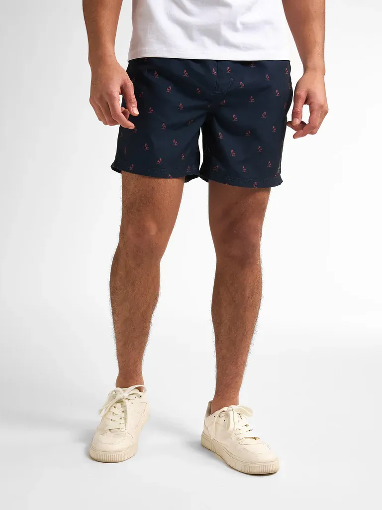 Petrol All-over Print Swimming Shorts Wavecrestview - Blue