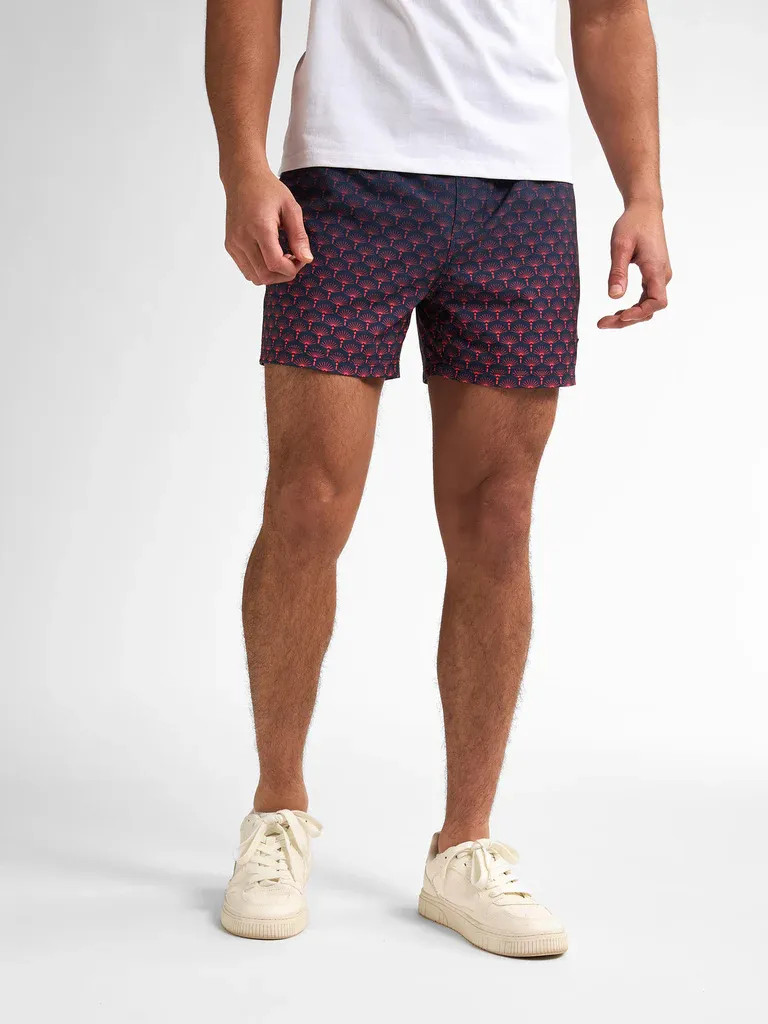 Petrol All-over Print Swimming Shorts Surfpoint - Coral