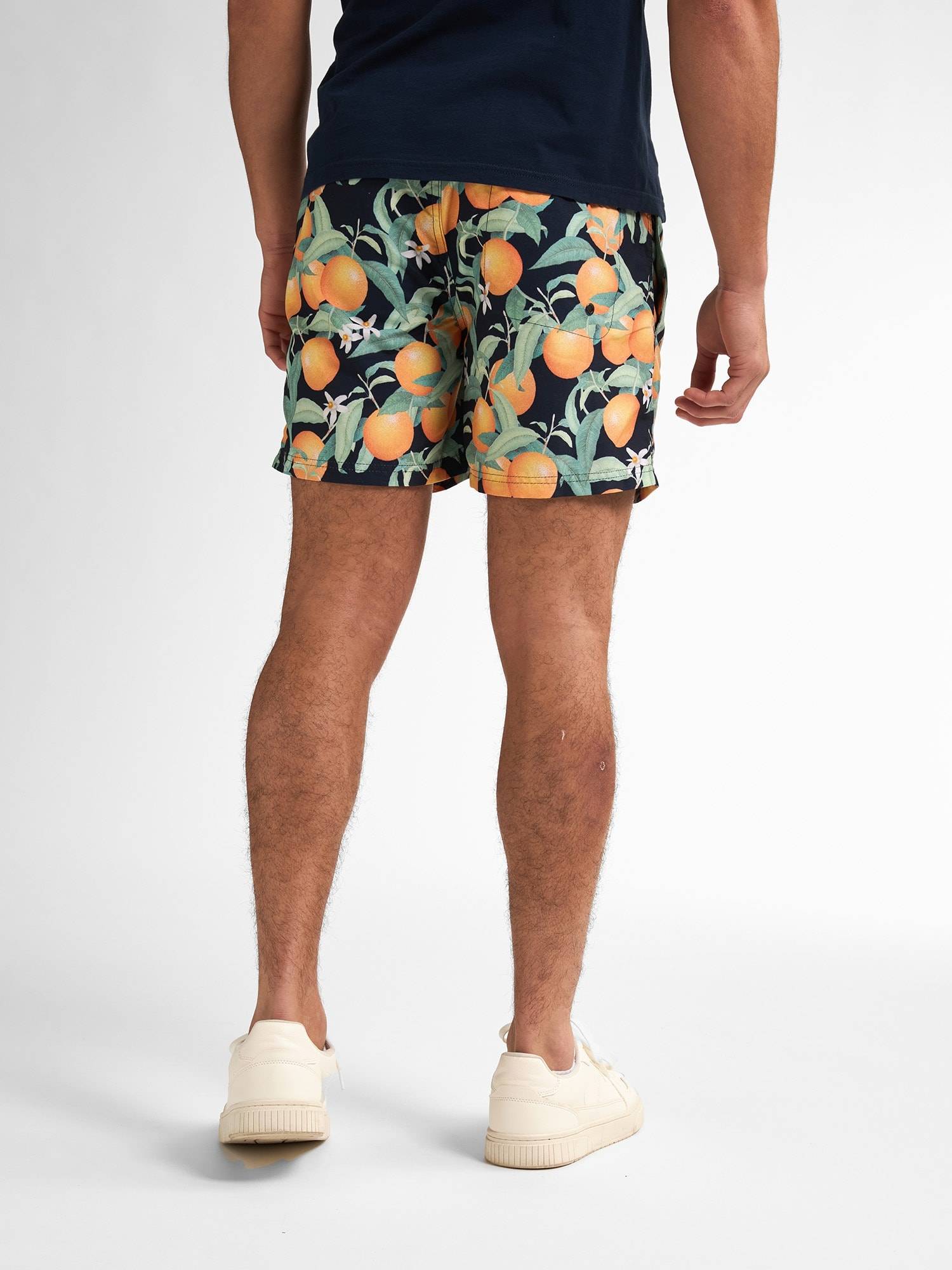 Petrol All-over Print Swimming Shorts - Orange