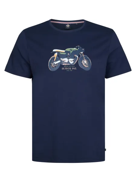 Petrol Artwork T-shirt Sandviewway - Blue