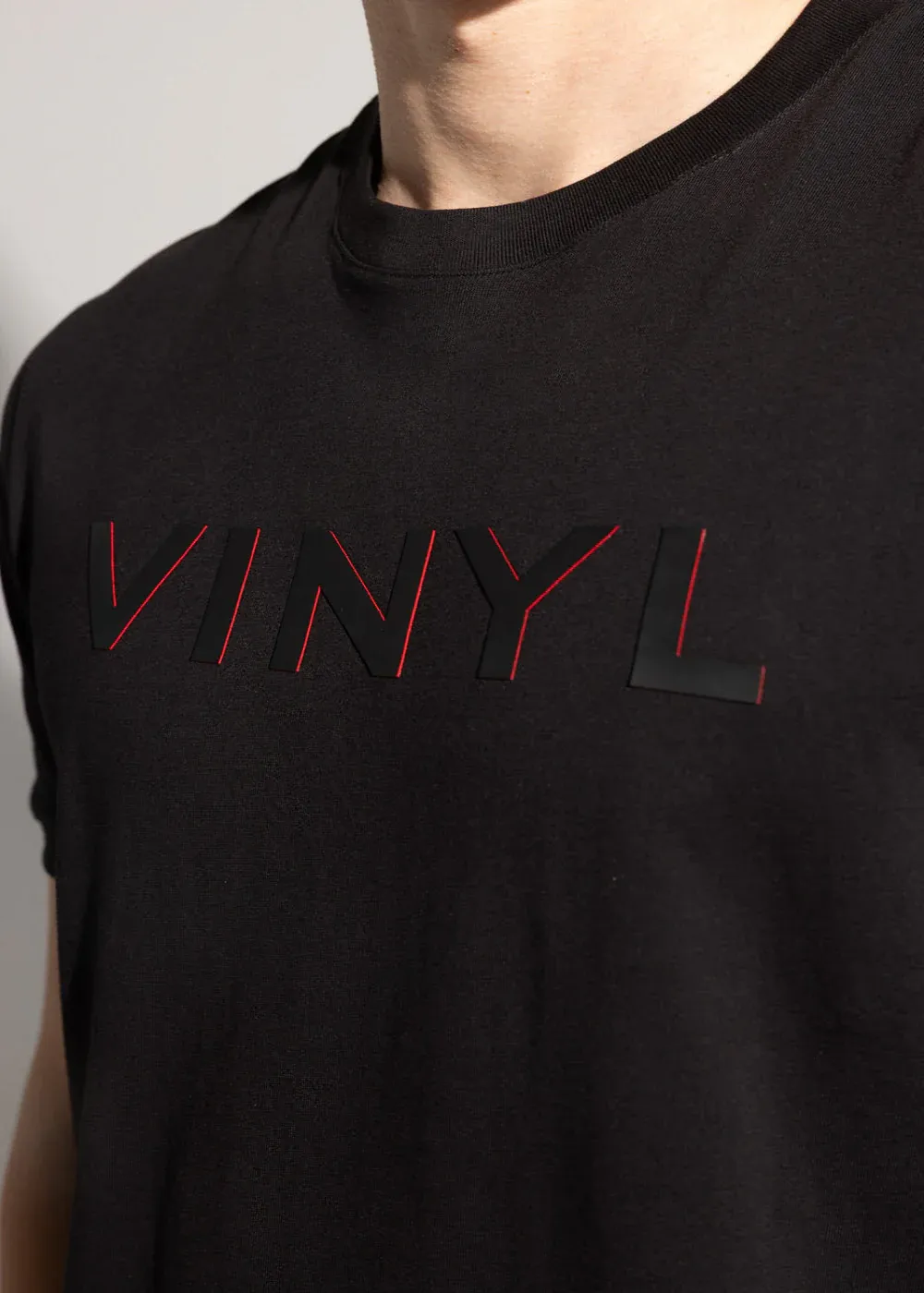 Vinyl Elevated Logo T-shirt - Black