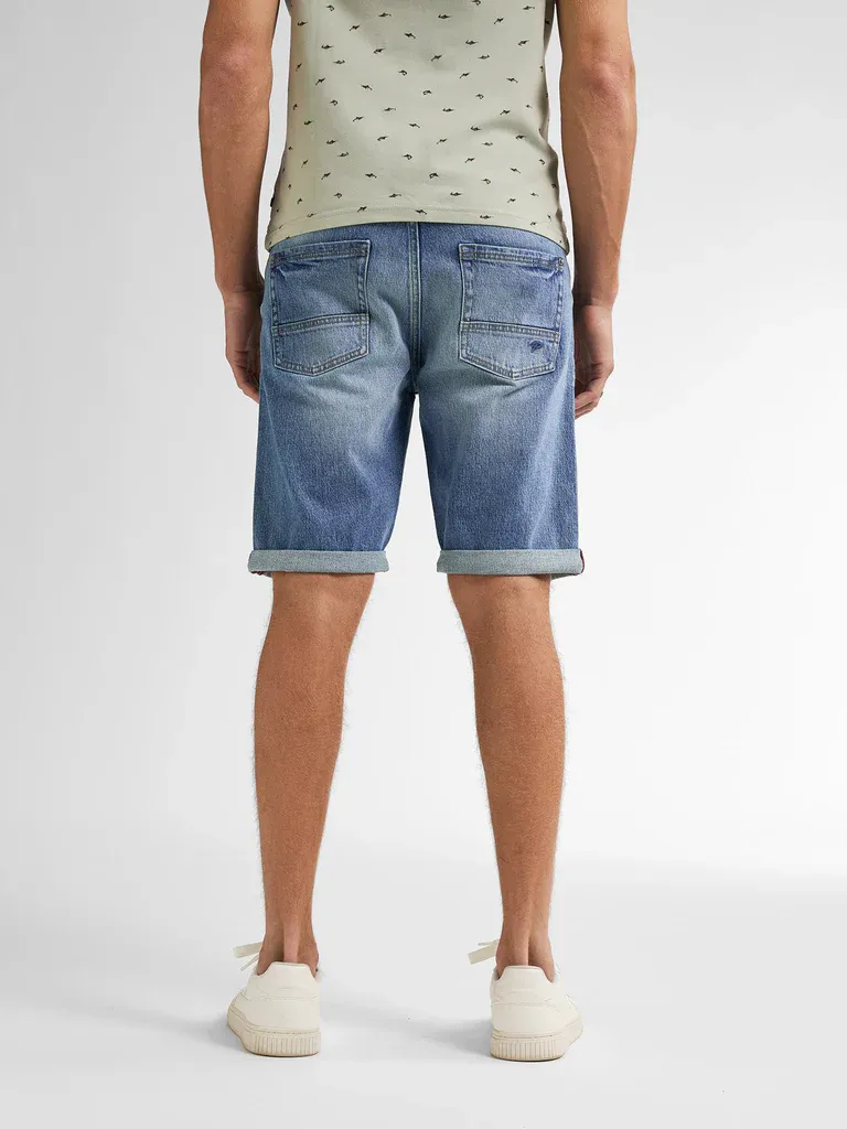Petrol Boyd Ripped Denim Shorts Flamingstone - Blue