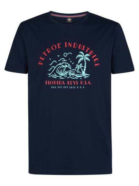 Petrol Artwork T-shirt - Blue
