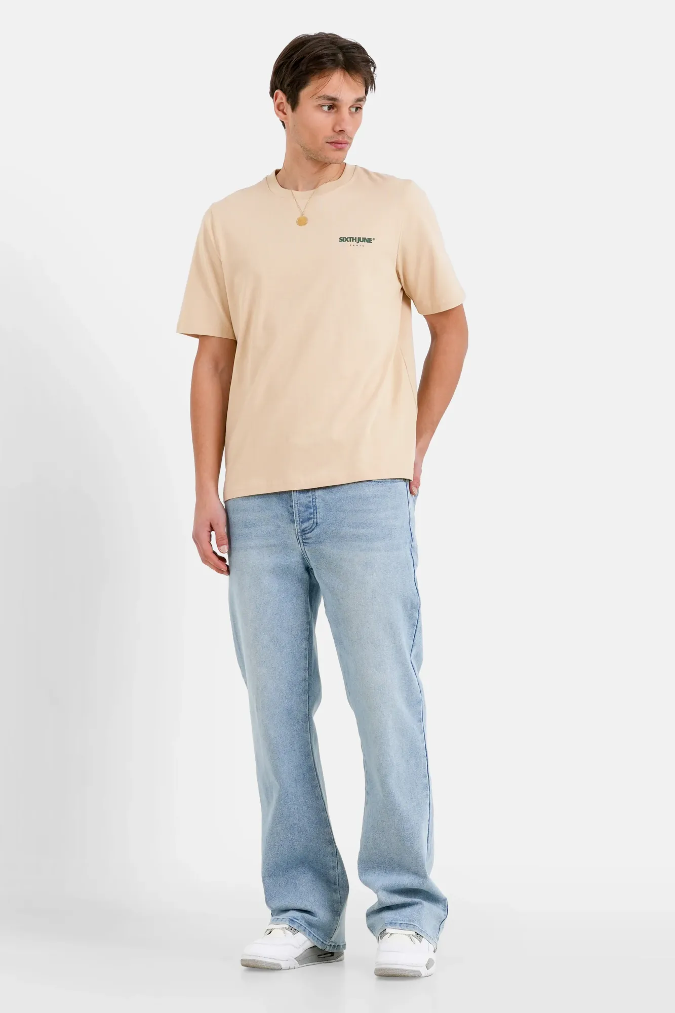 Sixth June Bandana Pattern T-shirt - Beige